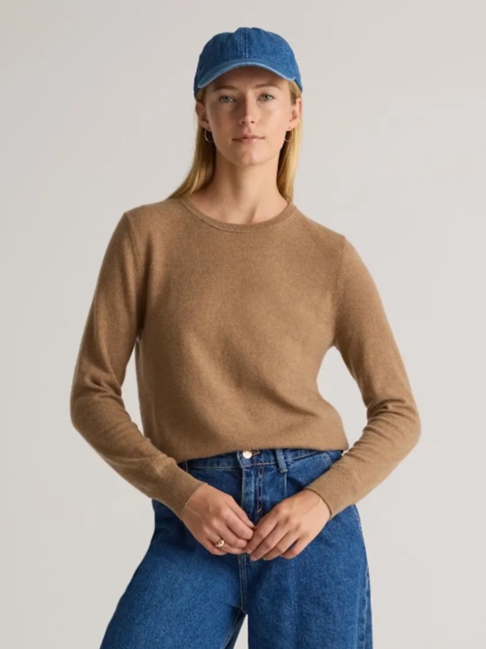 Quince Mongolian Cashmere Crewneck Sweater